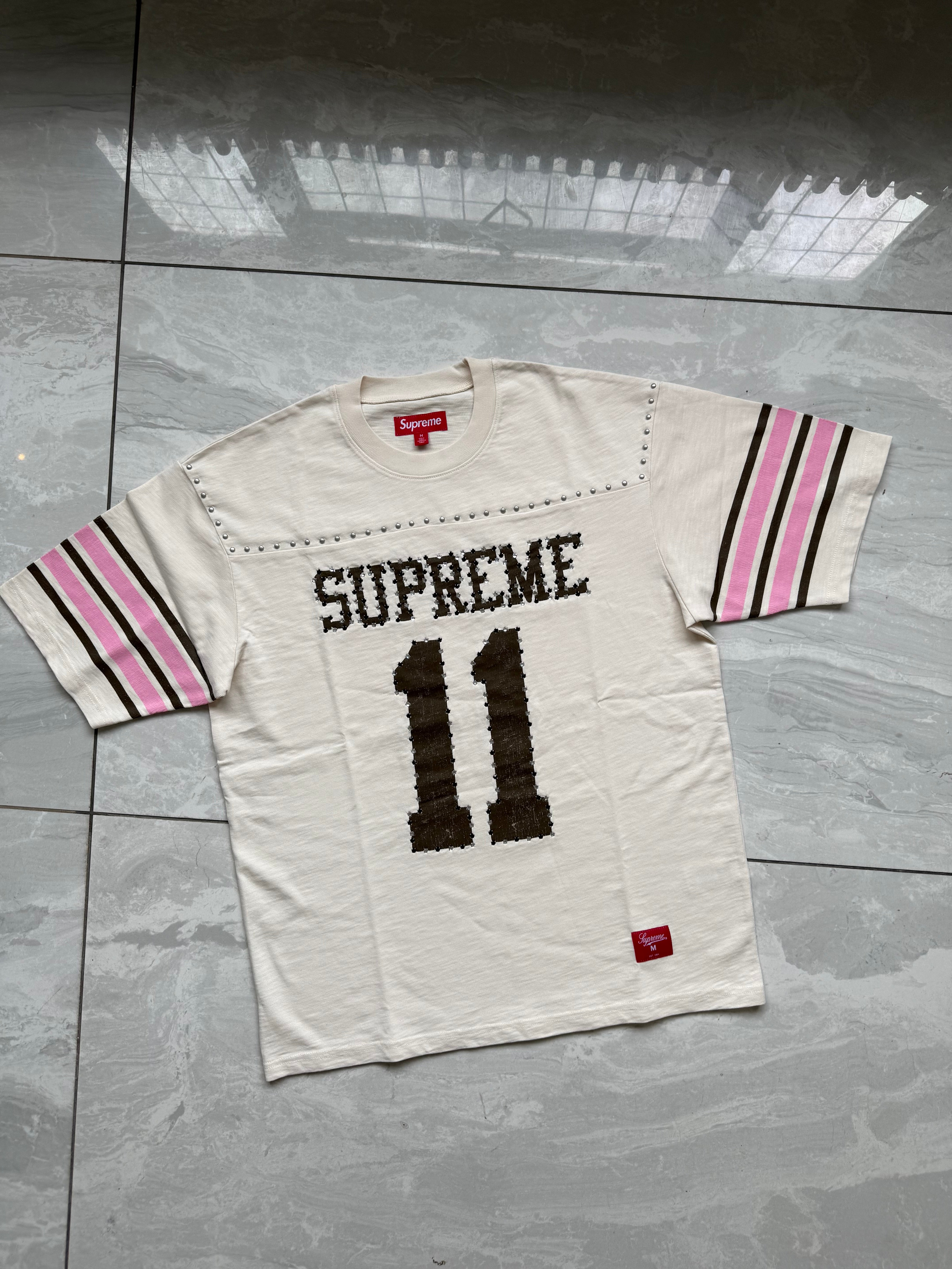 Supreme Studded S/S Football Top Cream – Kd's Locker