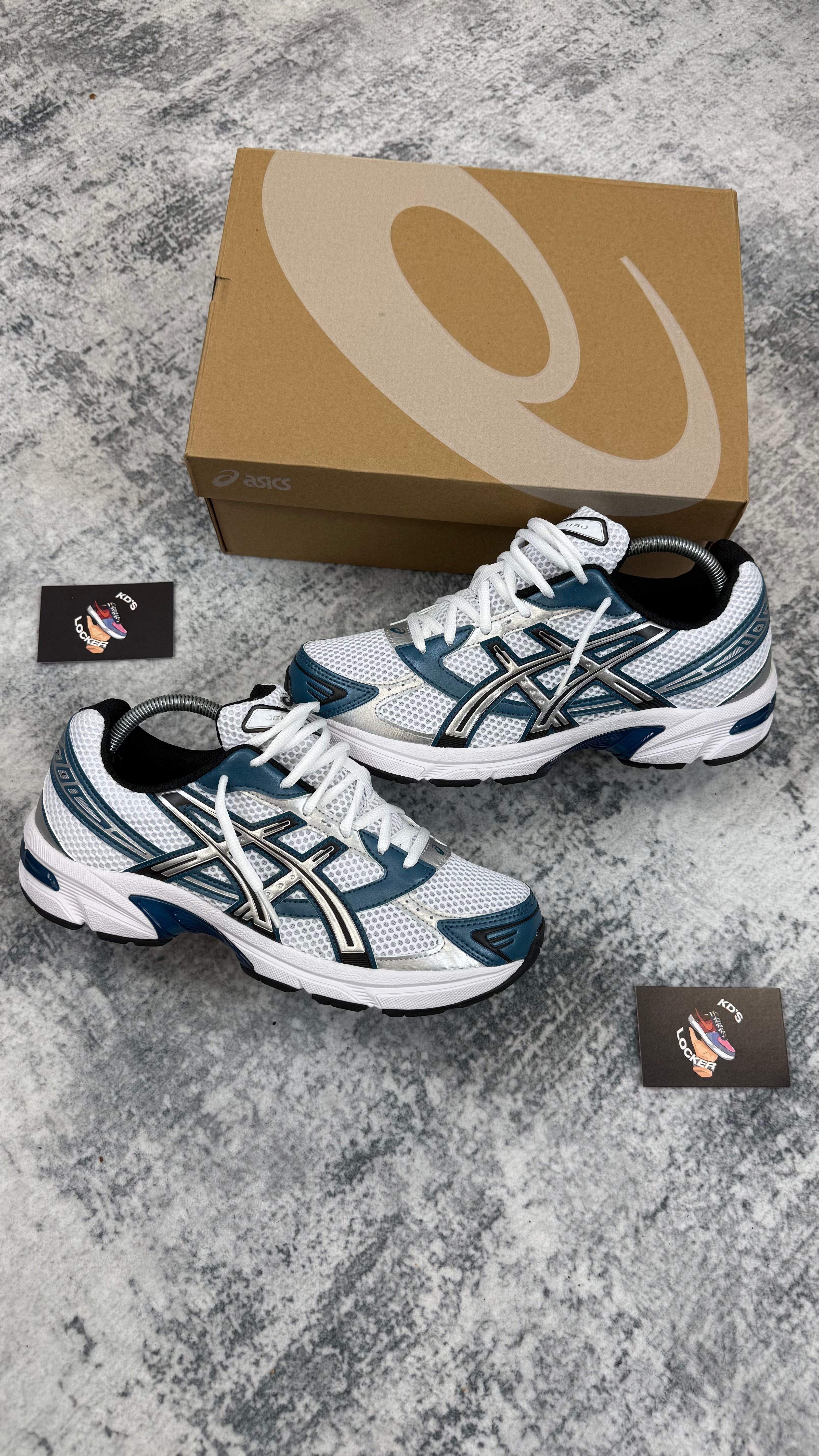 ASICS GEL 1130 WHITE RESTFUL TEAL – Kd's Locker
