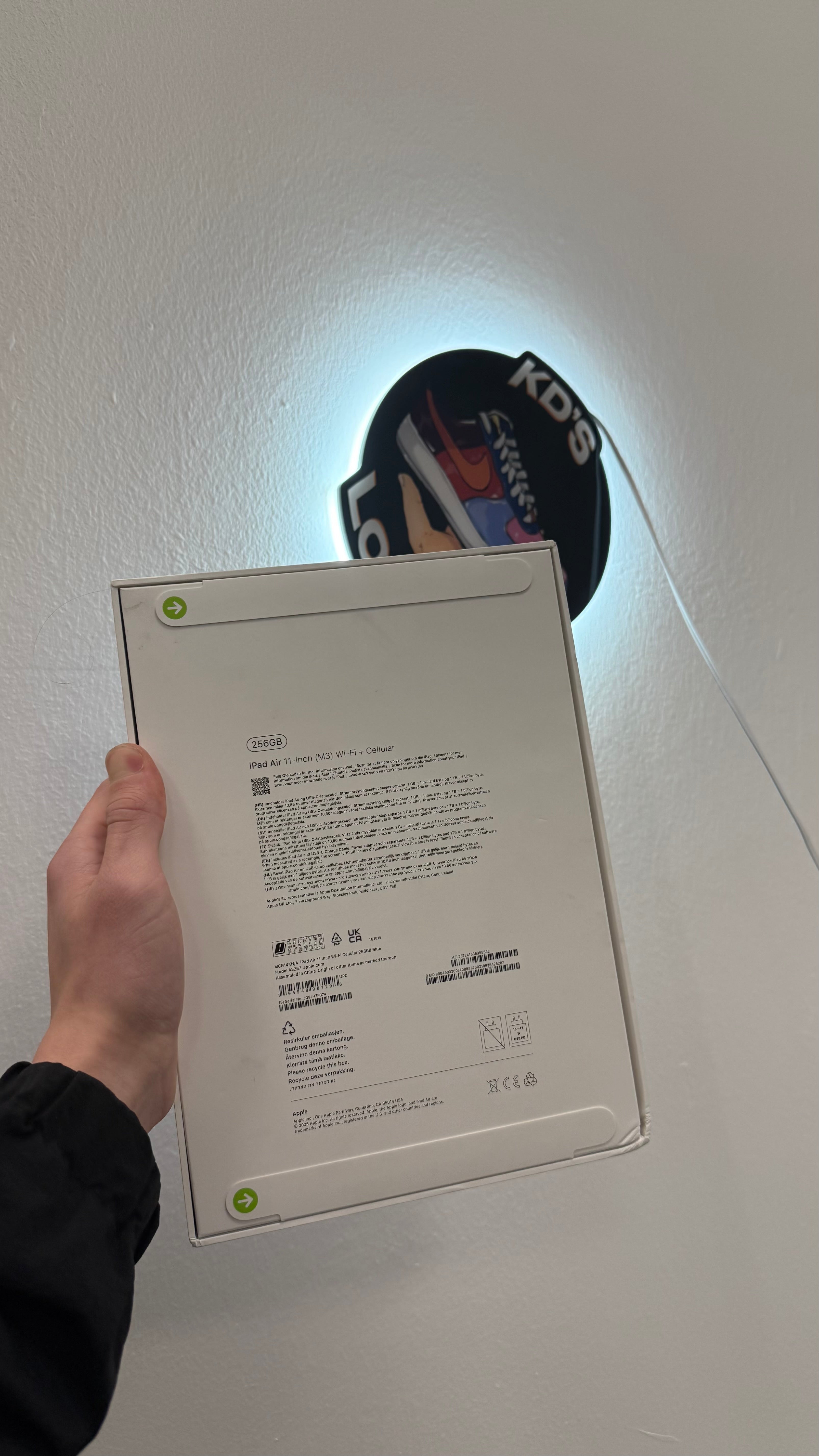 APPLE IPAD AIR (M3) 11INCH WIFI + CELLULAR BLUE 256GB