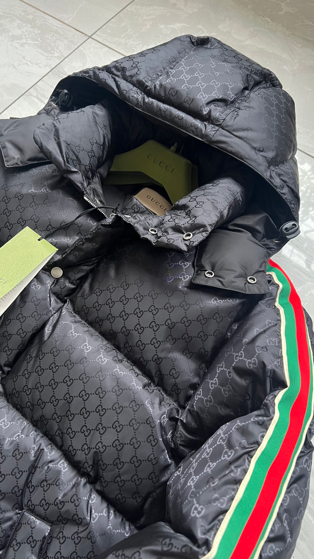 GUCCI GG NYLON JACQUARD WEB JACKET
