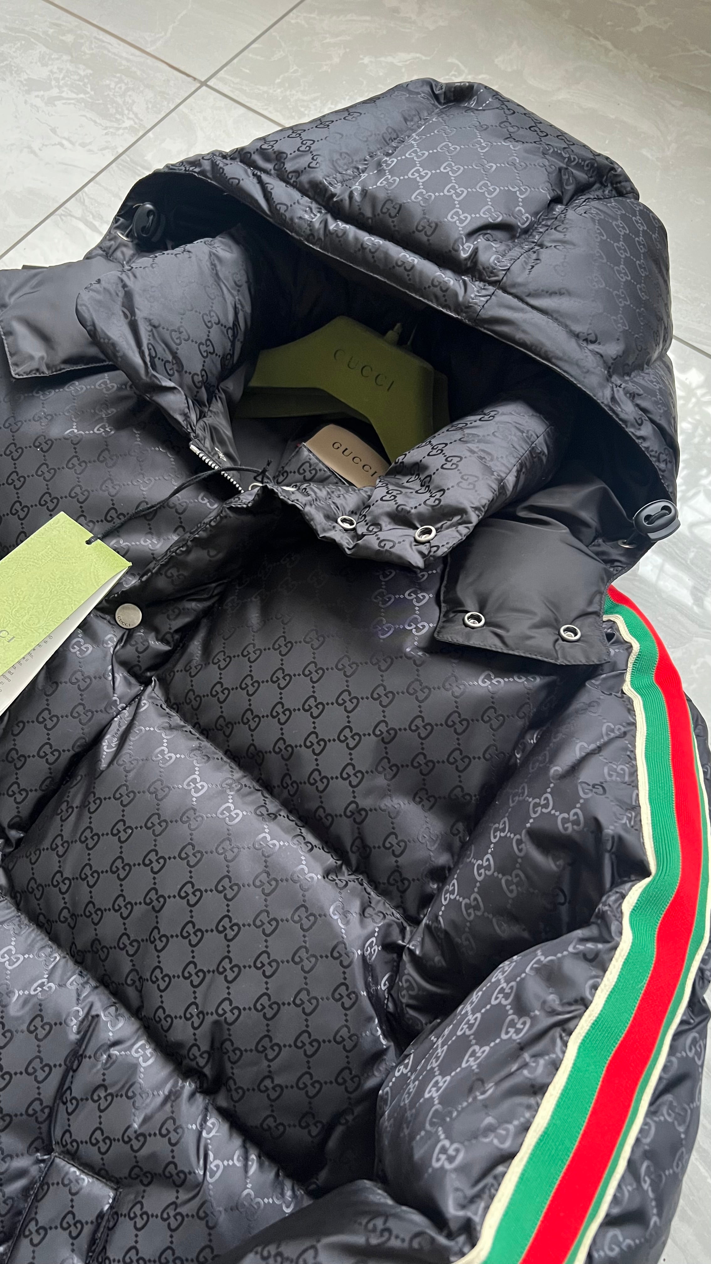 GUCCI GG NYLON JACQUARD WEB JACKET
