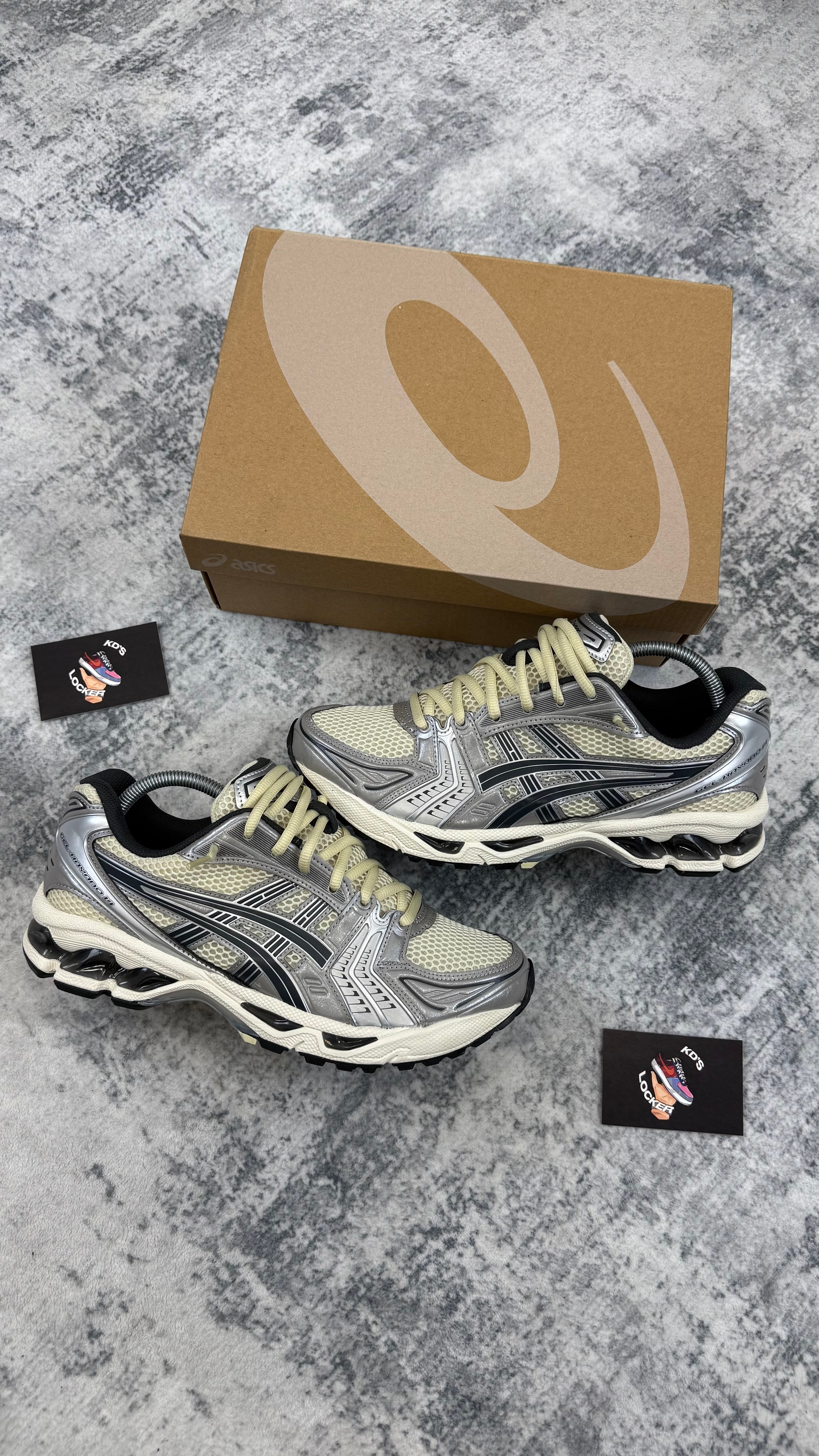 ASICS GEL KAYANO 14 OYSTER WHITE STEEPLE GREY