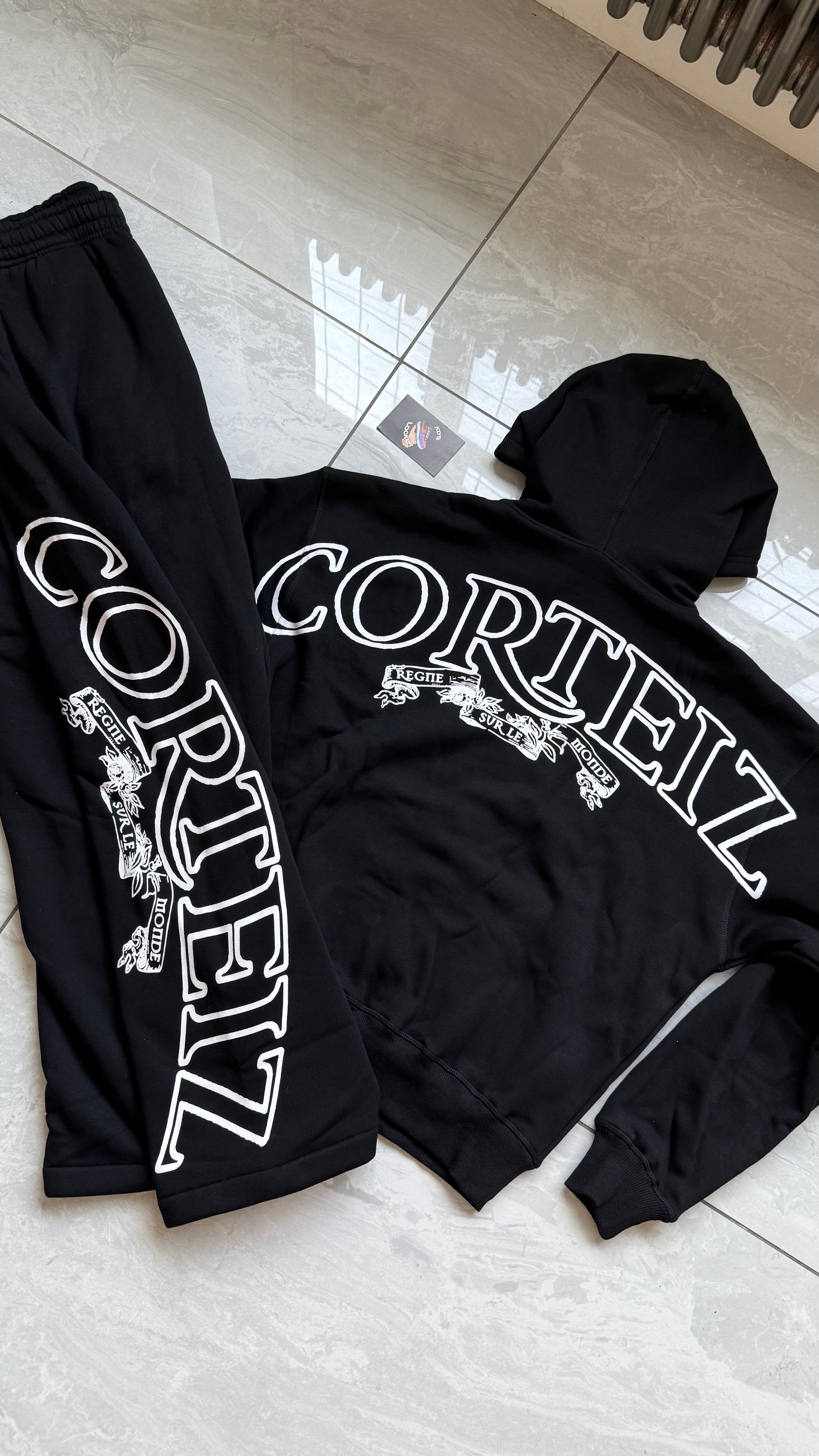CORTEIZ BLACK SUPERIOR ROYALE TRACKSUIT