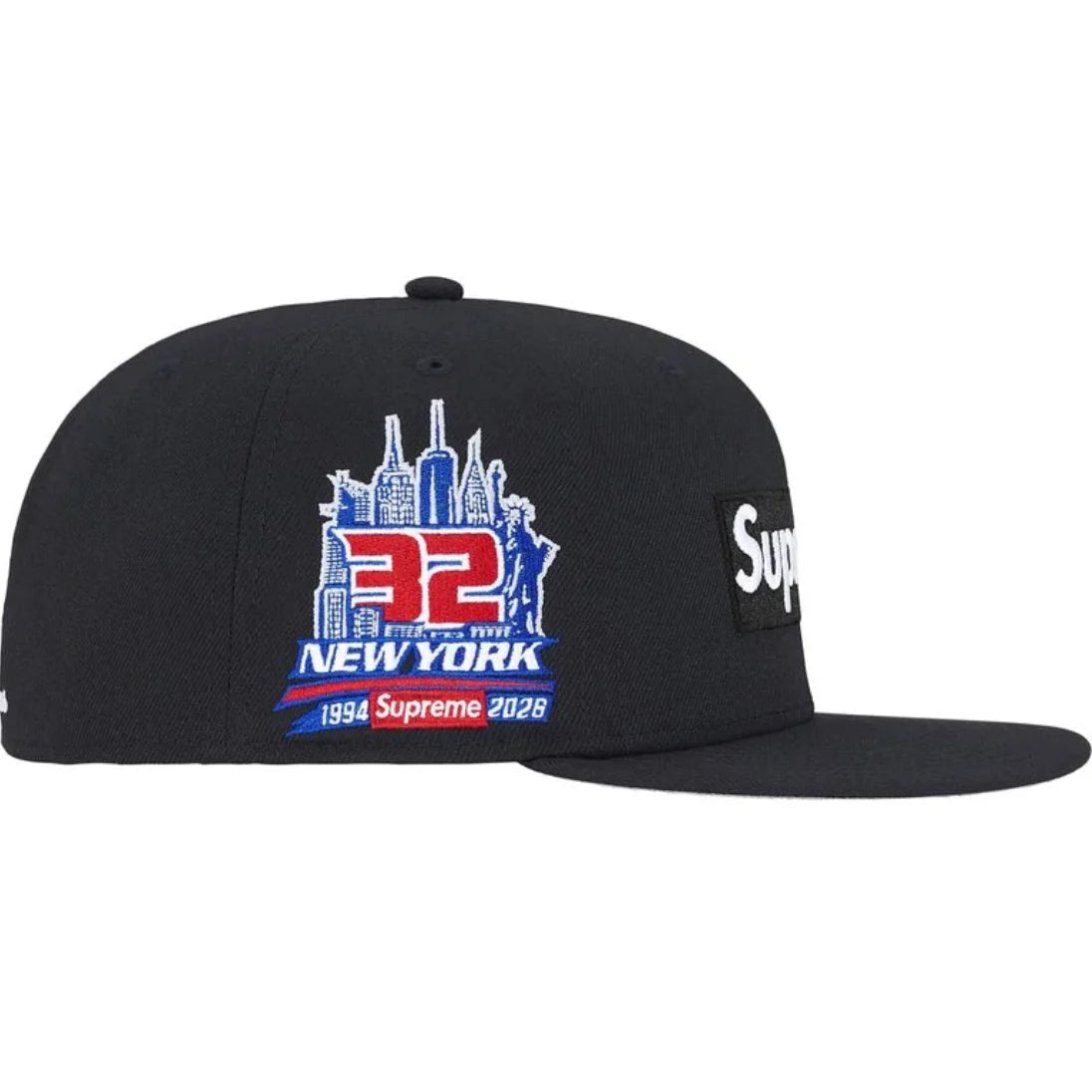 SUPREME X NEW ERA BOX LOGO - BLACK NEW YORK
