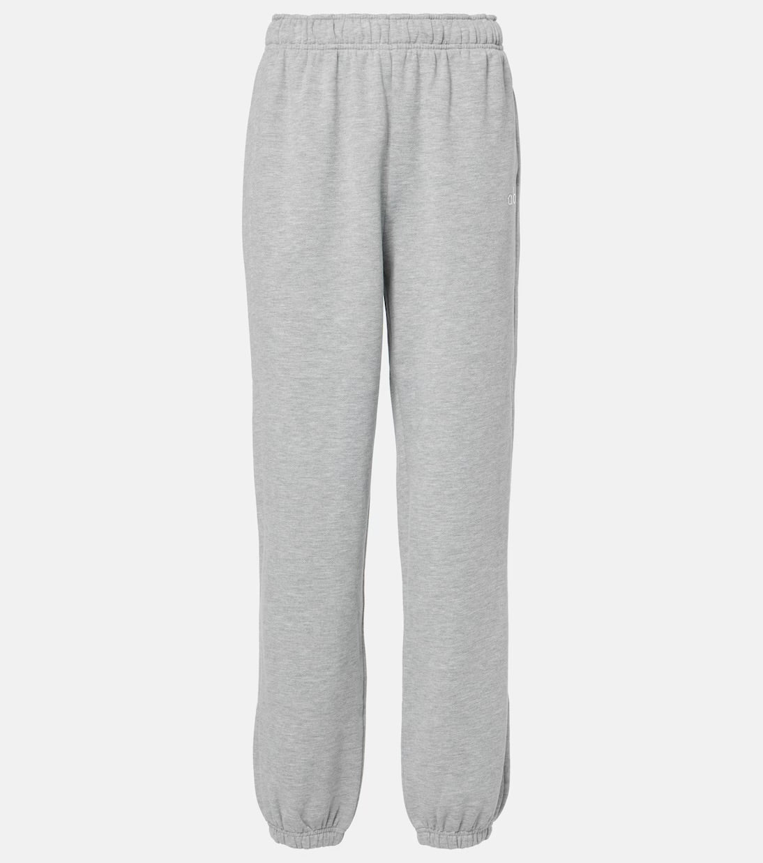ALO ACCOLADE PULLOVER HOODIE X CUFFED BOTTTOMS GREY
