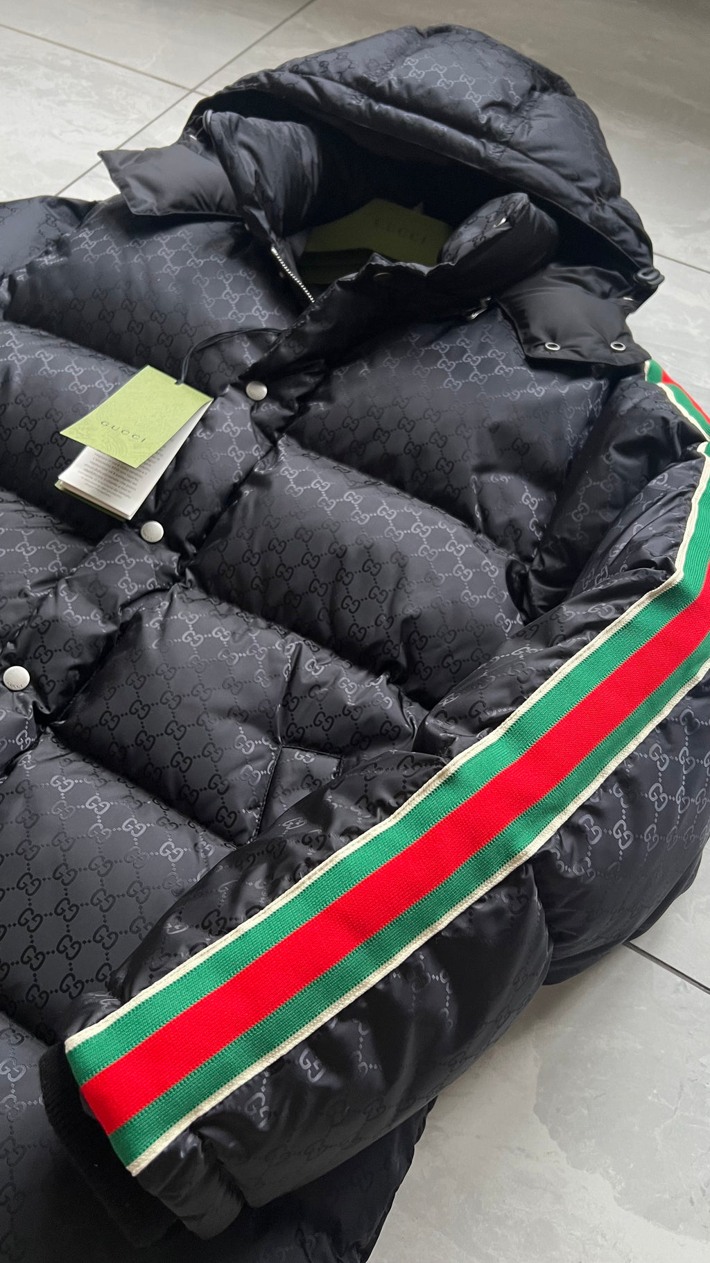 GUCCI GG NYLON JACQUARD WEB JACKET