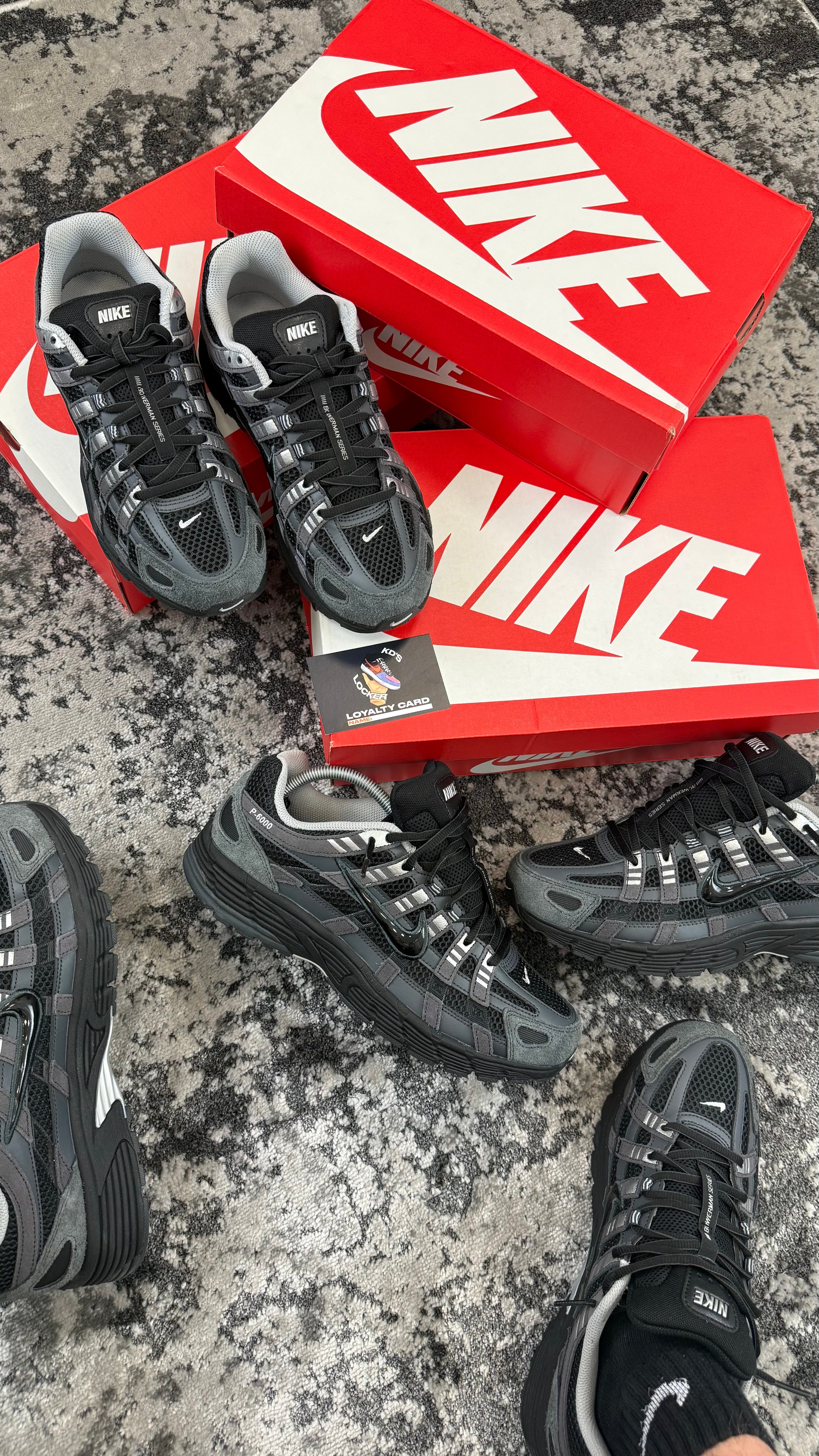 NIKE P-6000 SUEDE ANTHRACITE BLACK CHROME