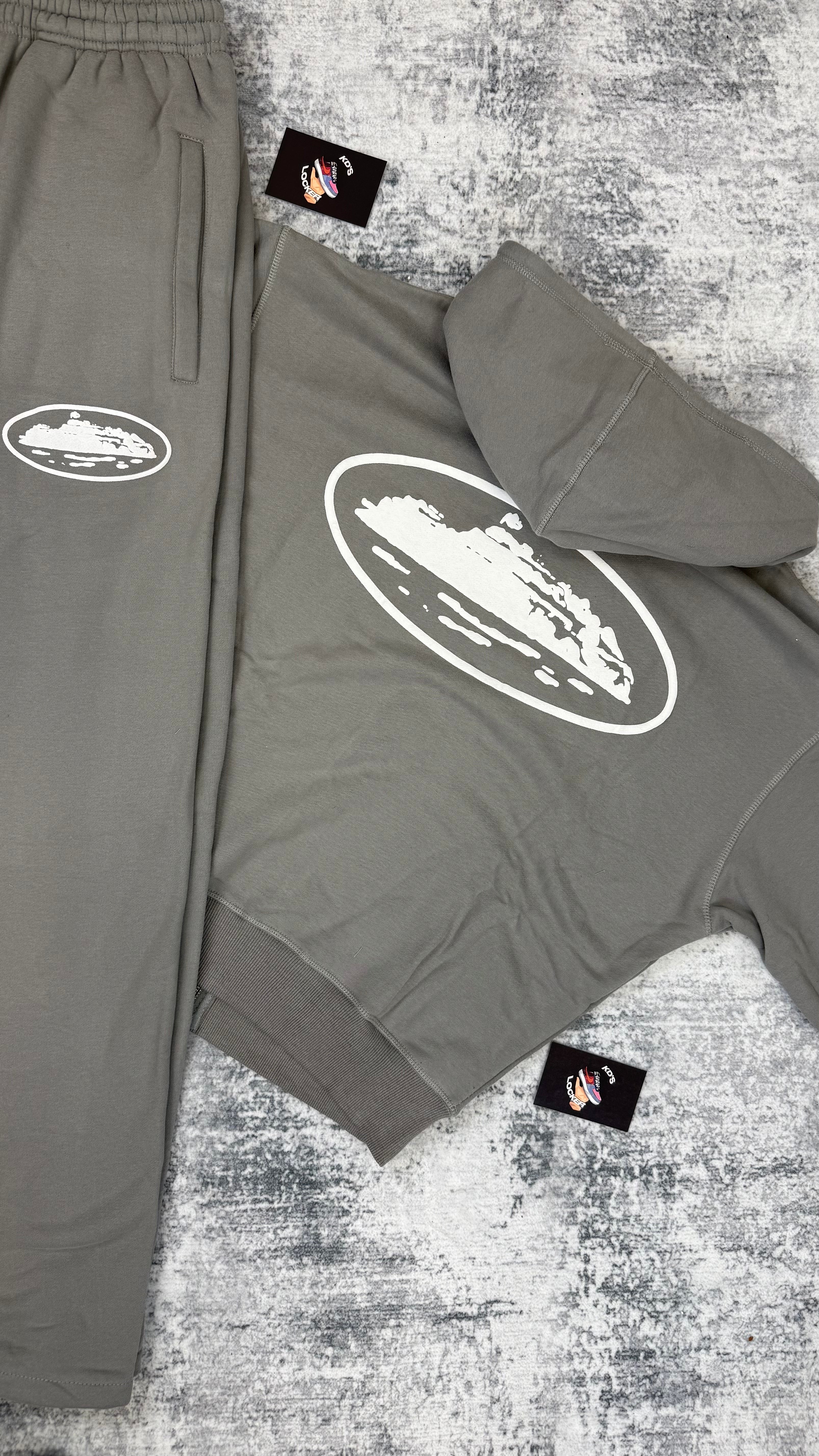 CORTEIZ GREY RTW PUFF PRINT TRACKSUIT