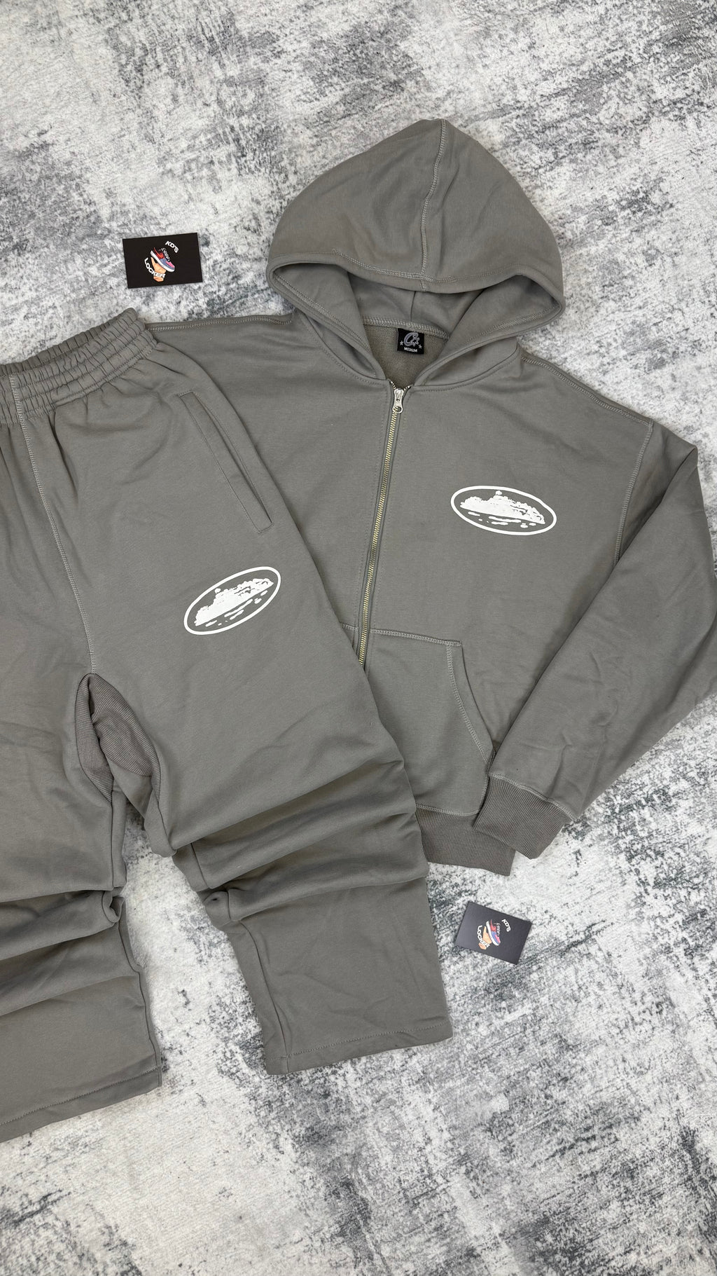 CORTEIZ GREY RTW PUFF PRINT TRACKSUIT