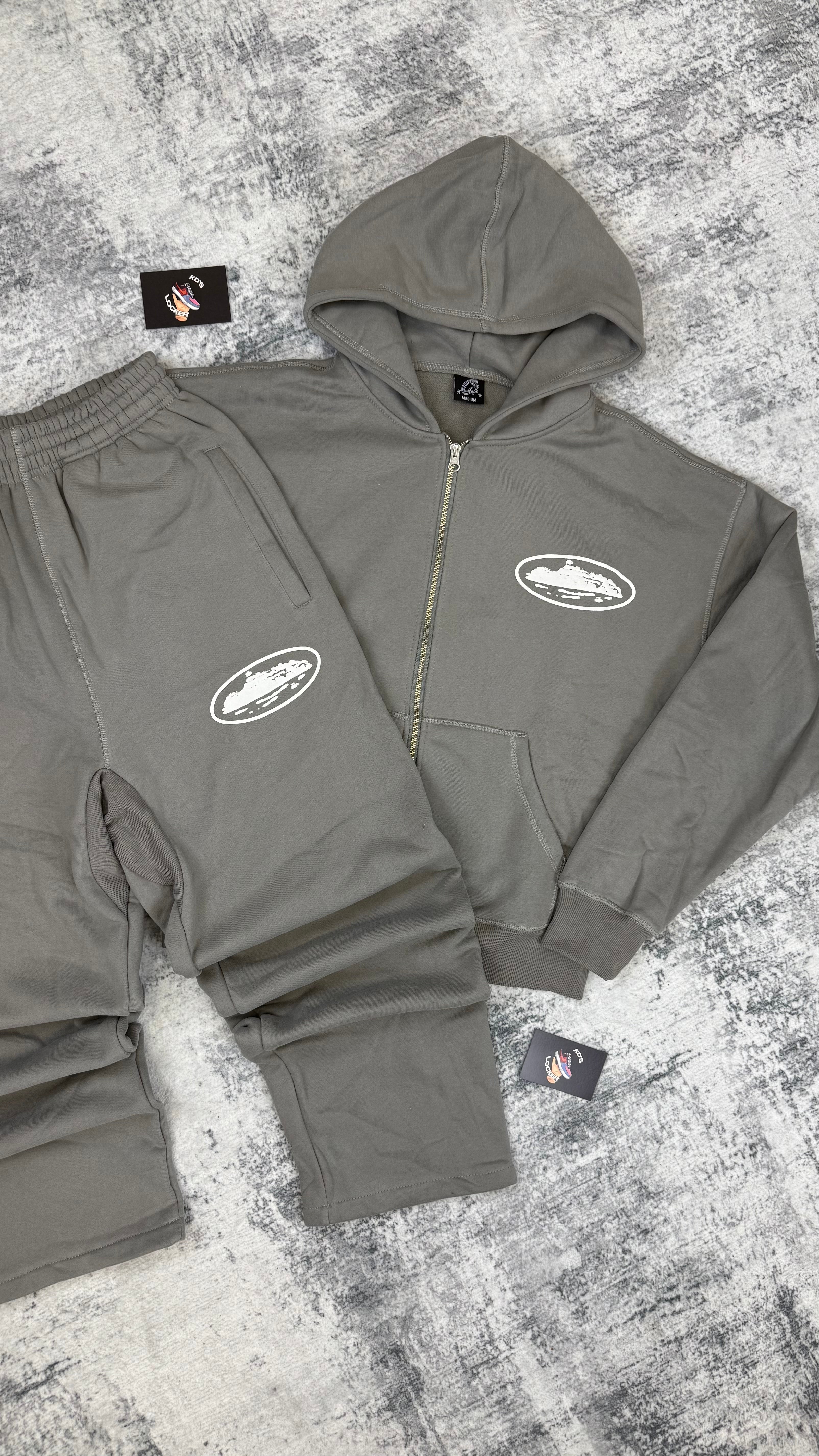 CORTEIZ GREY RTW PUFF PRINT TRACKSUIT