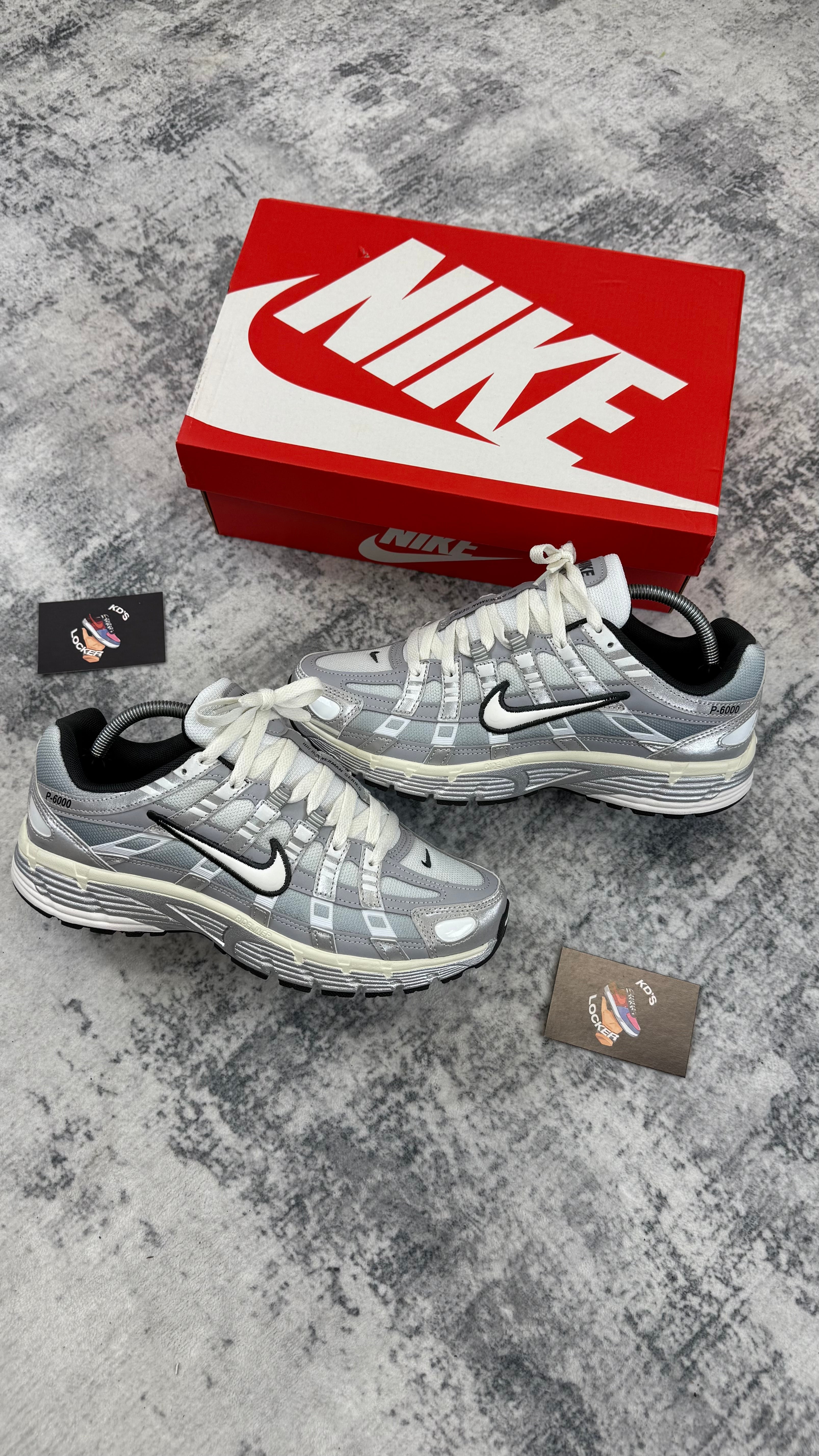 NIKE P-6000 METALLIC SILVER WHITE WOLF GREY