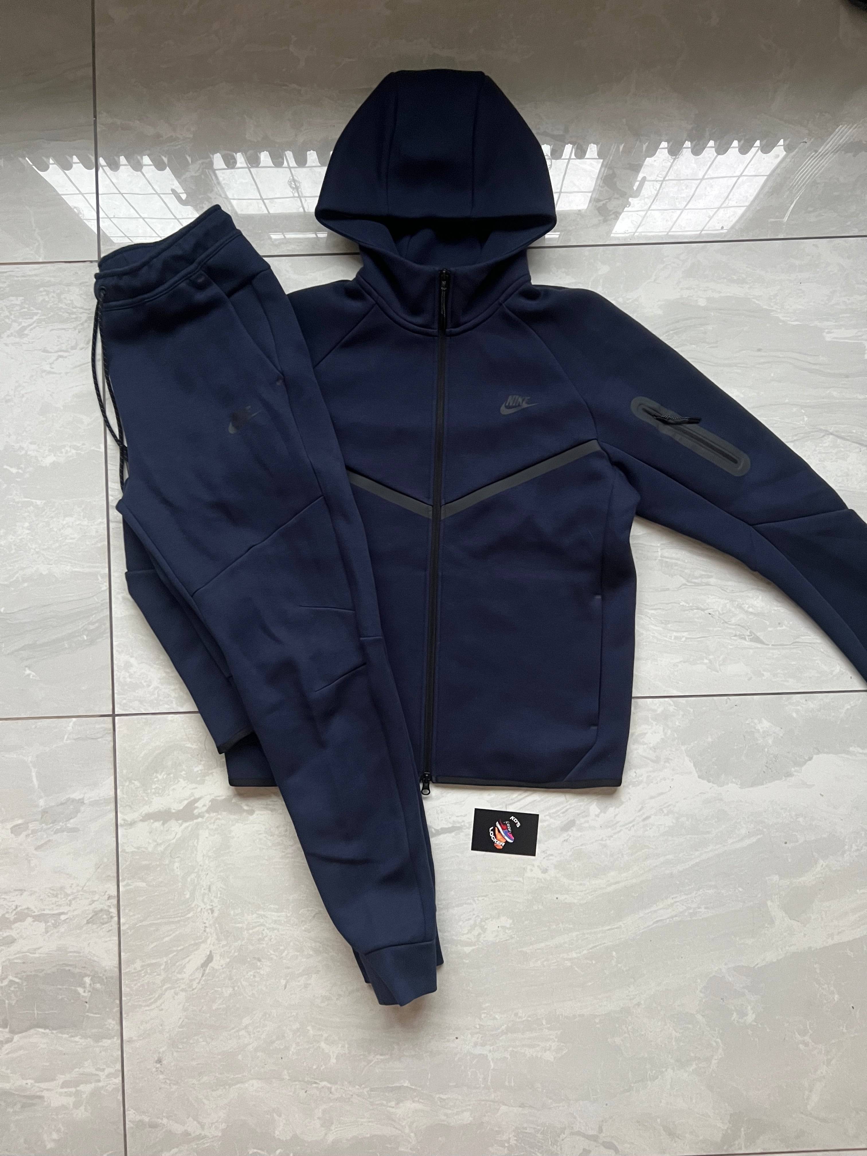 NIKE NAVY TECH FLEECE TRACKSUIT