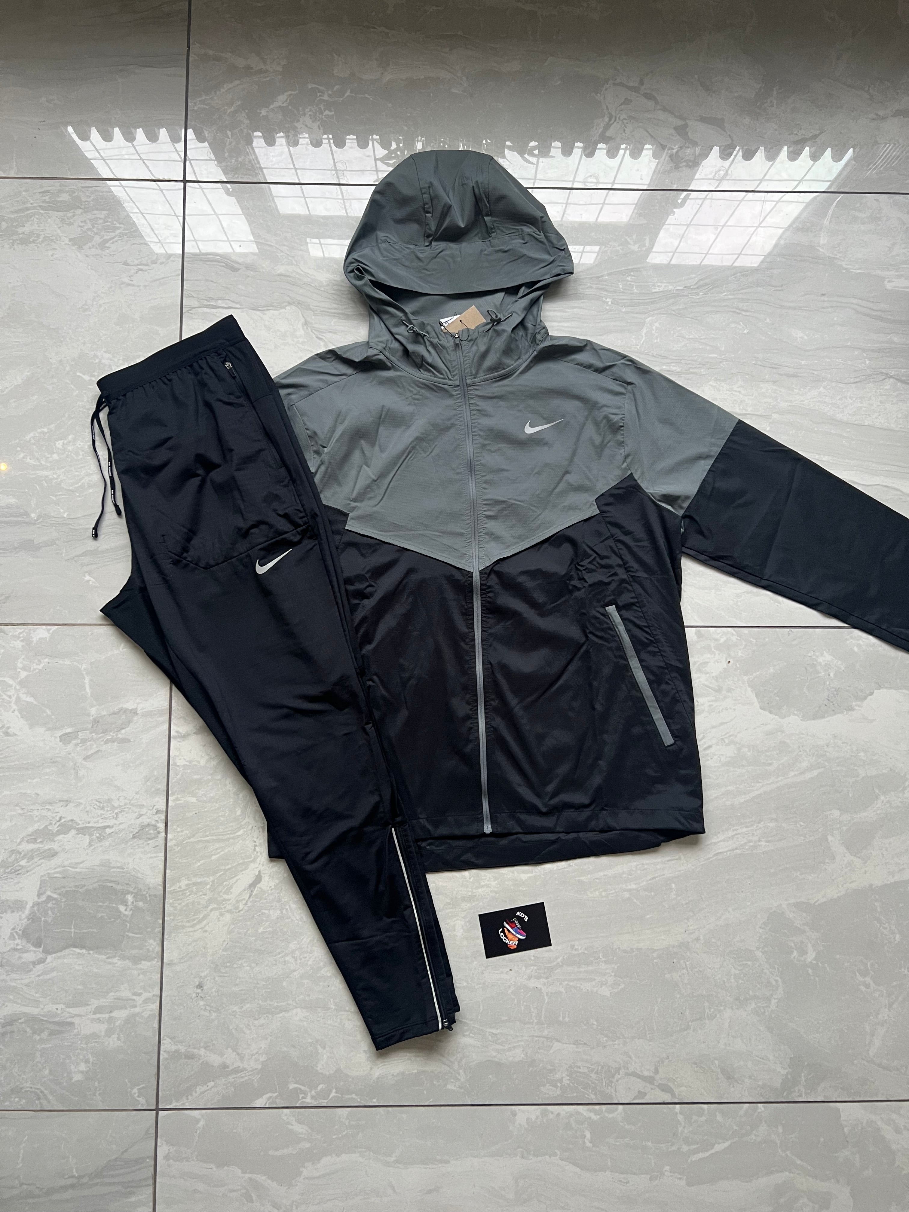 NIKE BLACK / GREY WINDRUNNER x PHENOM BOTTOMS