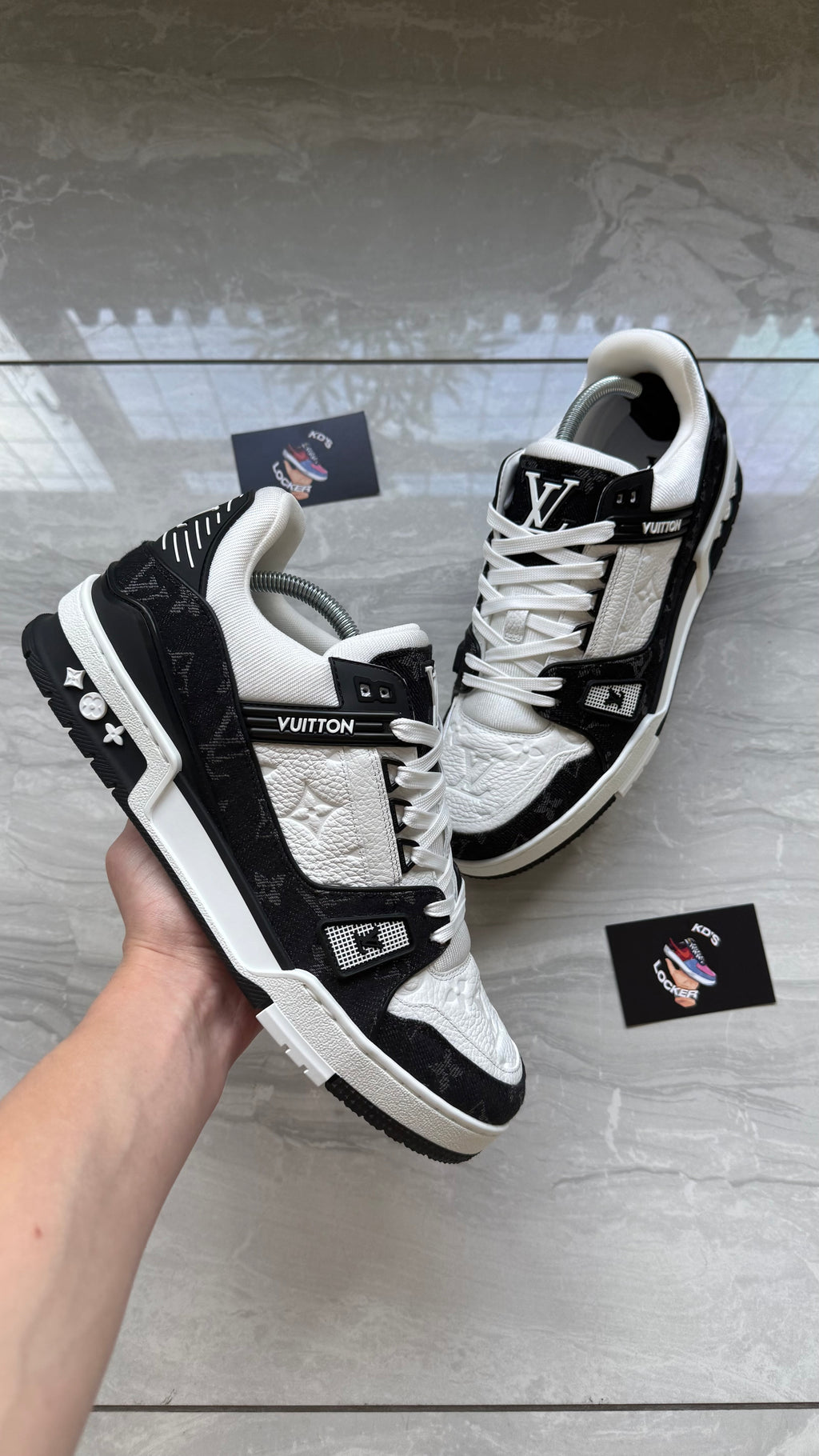 LOUIS VUITTON BLACK MONOGRAM TRAINER