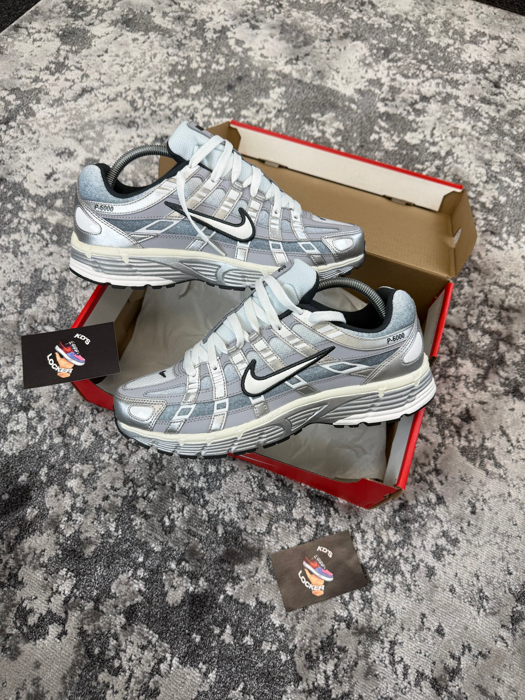 NIKE P-6000 METALLIC SILVER WHITE WOLF GREY
