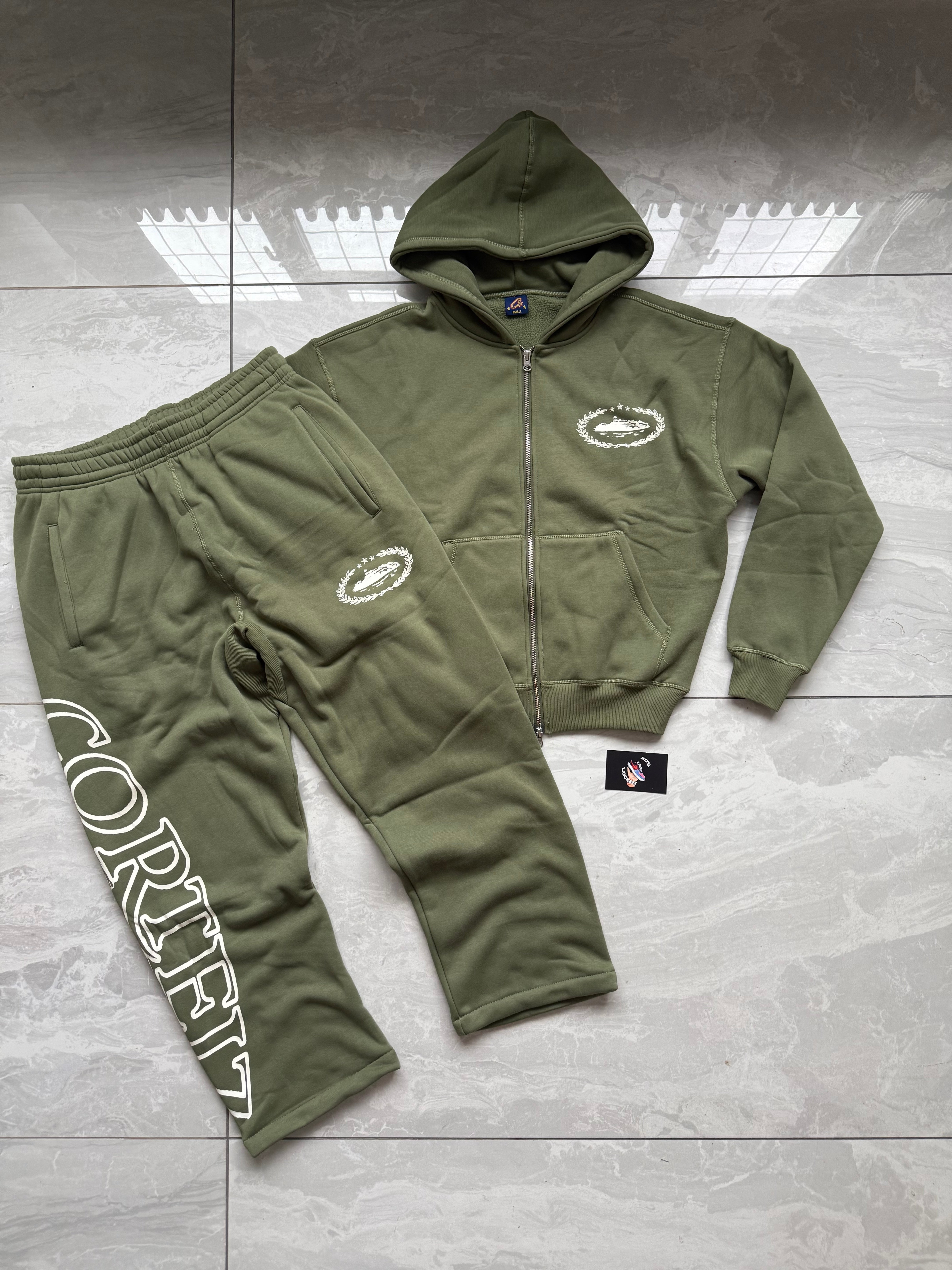 Corteiz セットアップ　S CORTEIZ OLIVE SUPERIOR ROYALE TRACKSUIT – Kd's Locker
