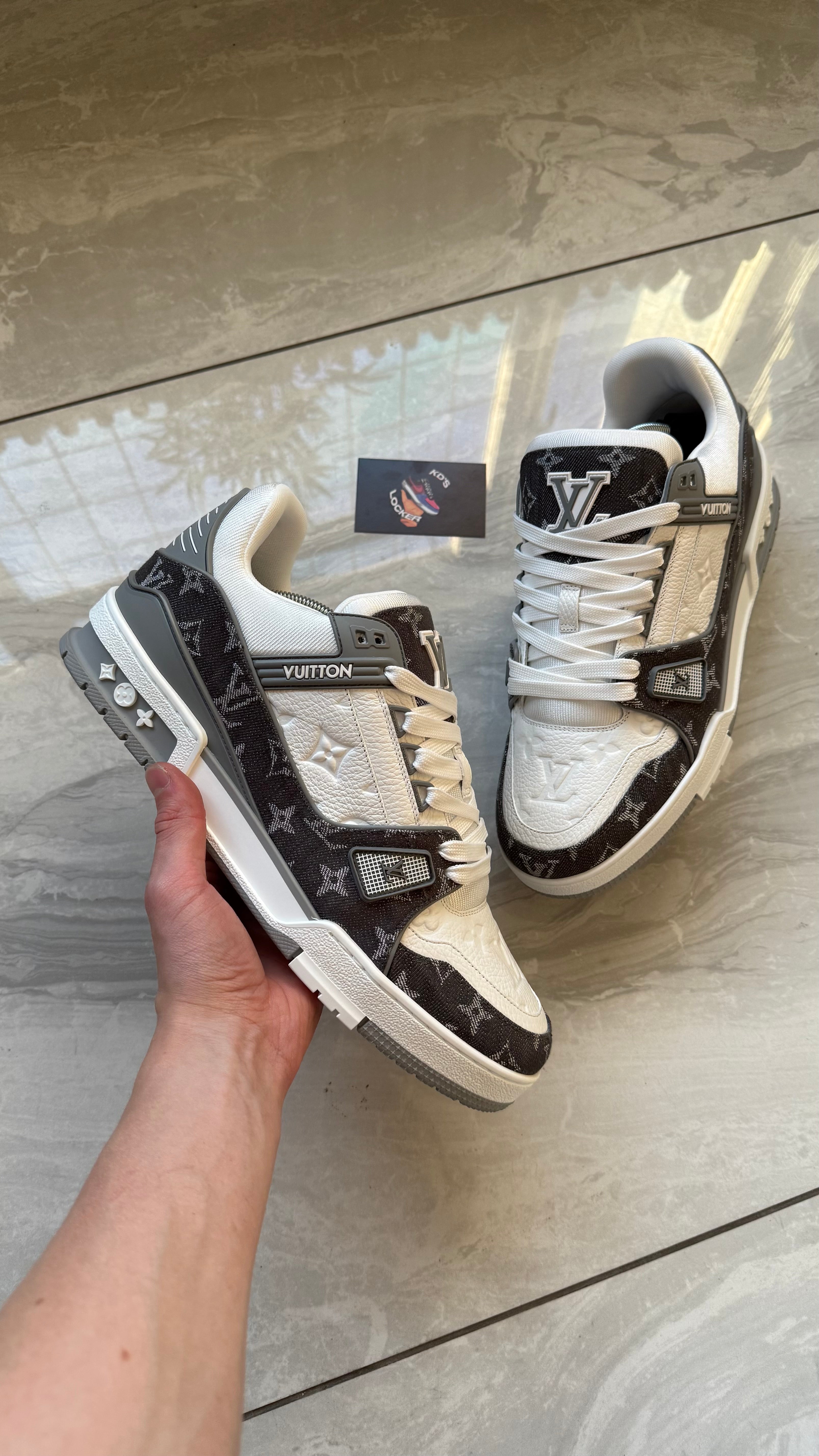LOUIS VUITTON GREY MONOGRAM TRAINER