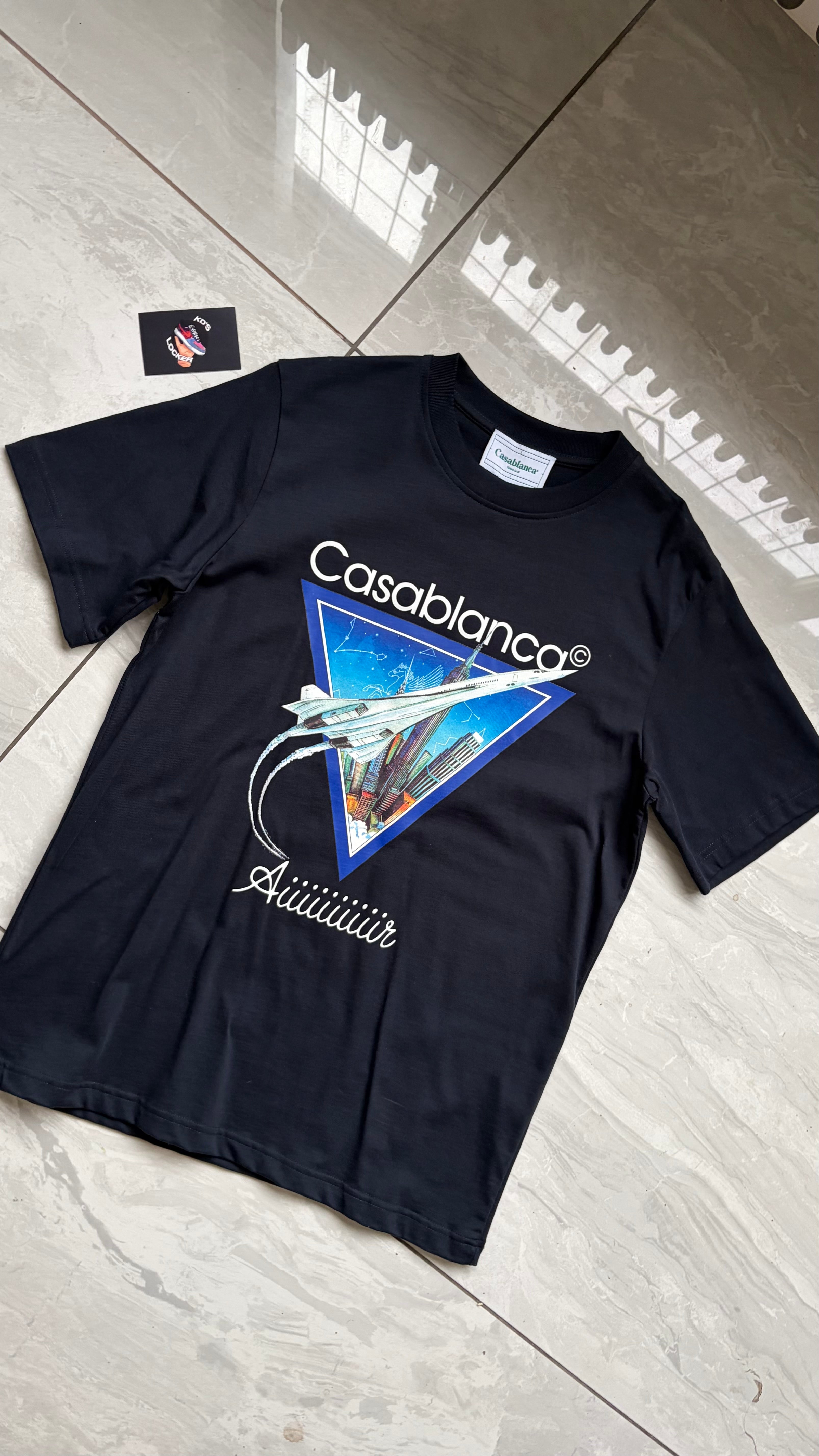 Casablanca Aiiiiir T-Shirt Navy