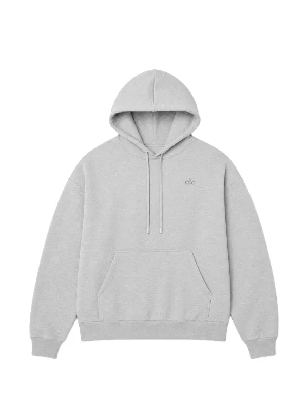 ALO ACCOLADE PULLOVER HOODIE X CUFFED BOTTTOMS GREY