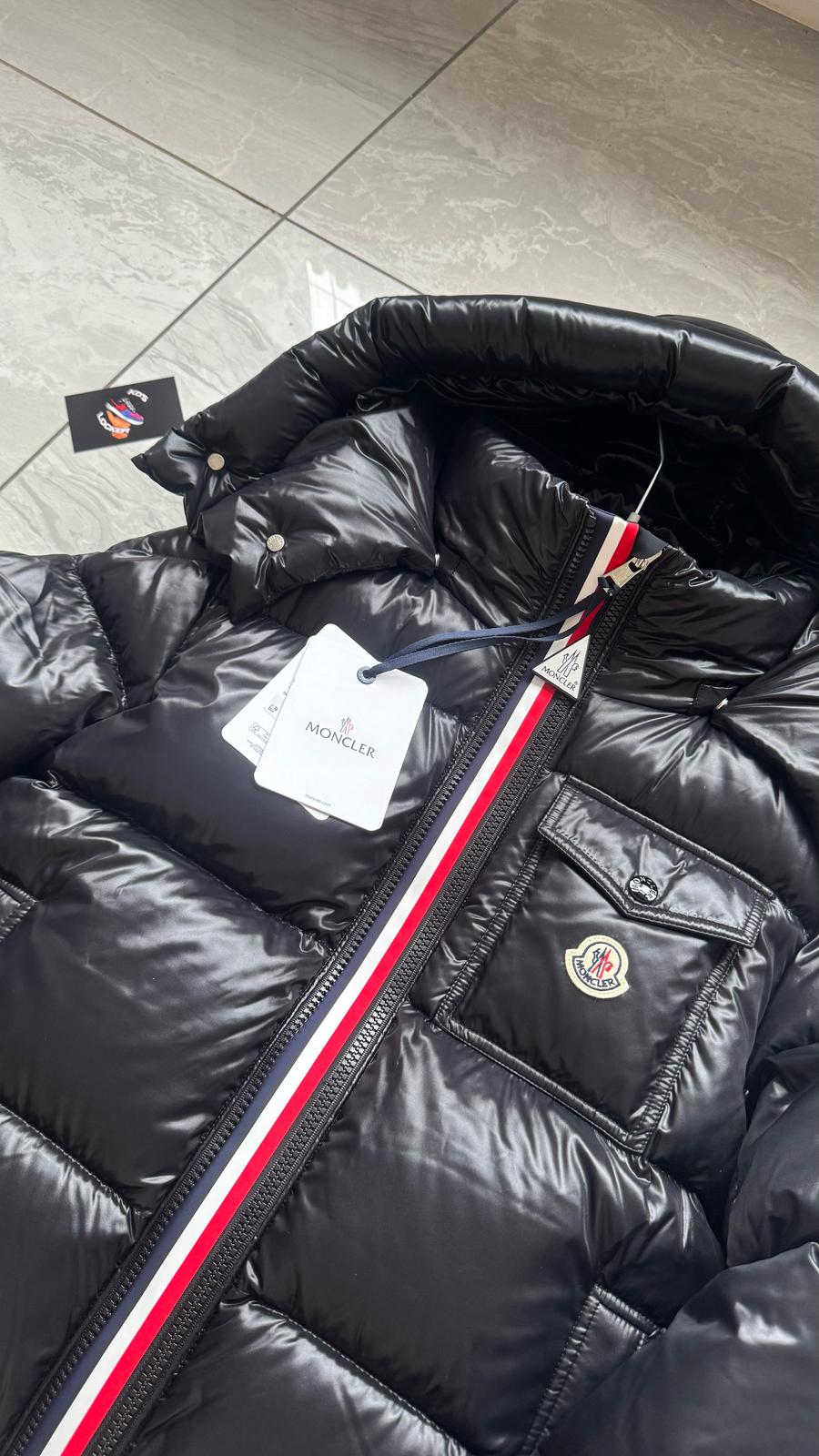 MONCLER BLACK MONTBELIARD DOWN JACKET