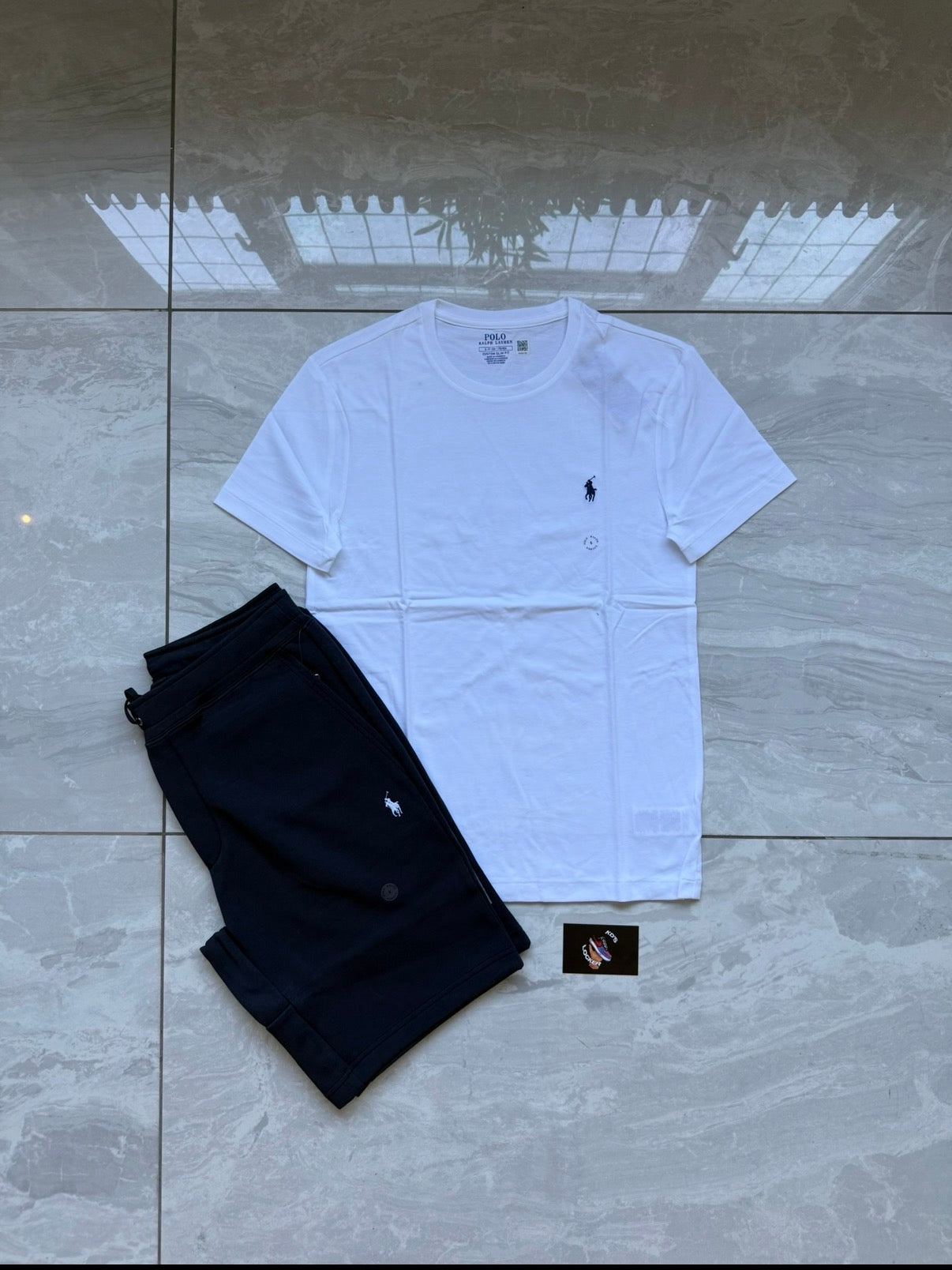 POLO RALPH LAUREN DOUBLE KNIT SHORTSET