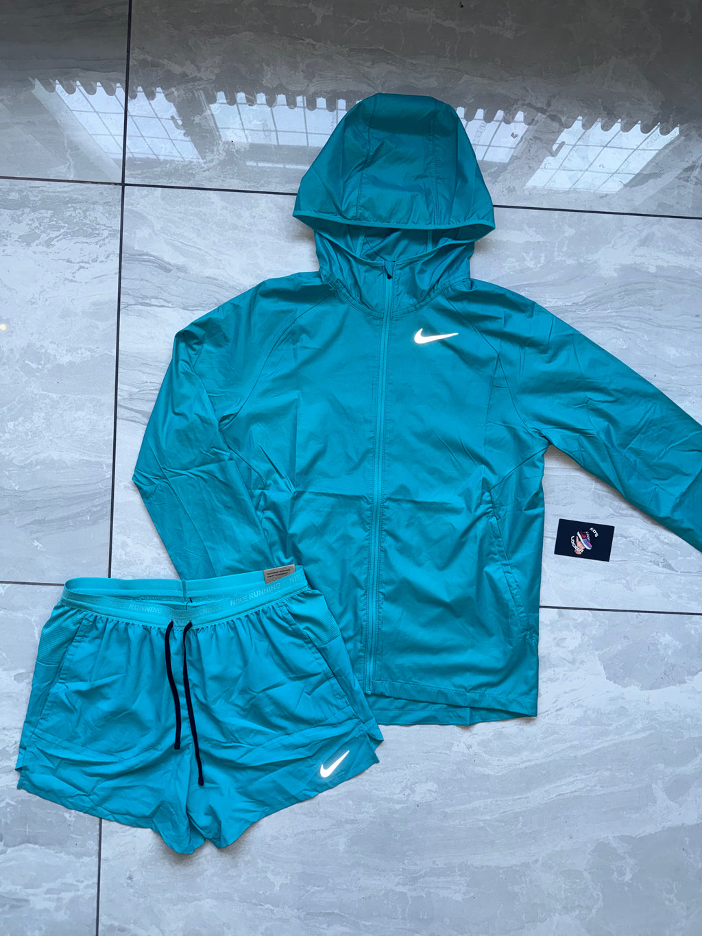 Nike Dusty Cactus Essential Windrunner & Shorts Set