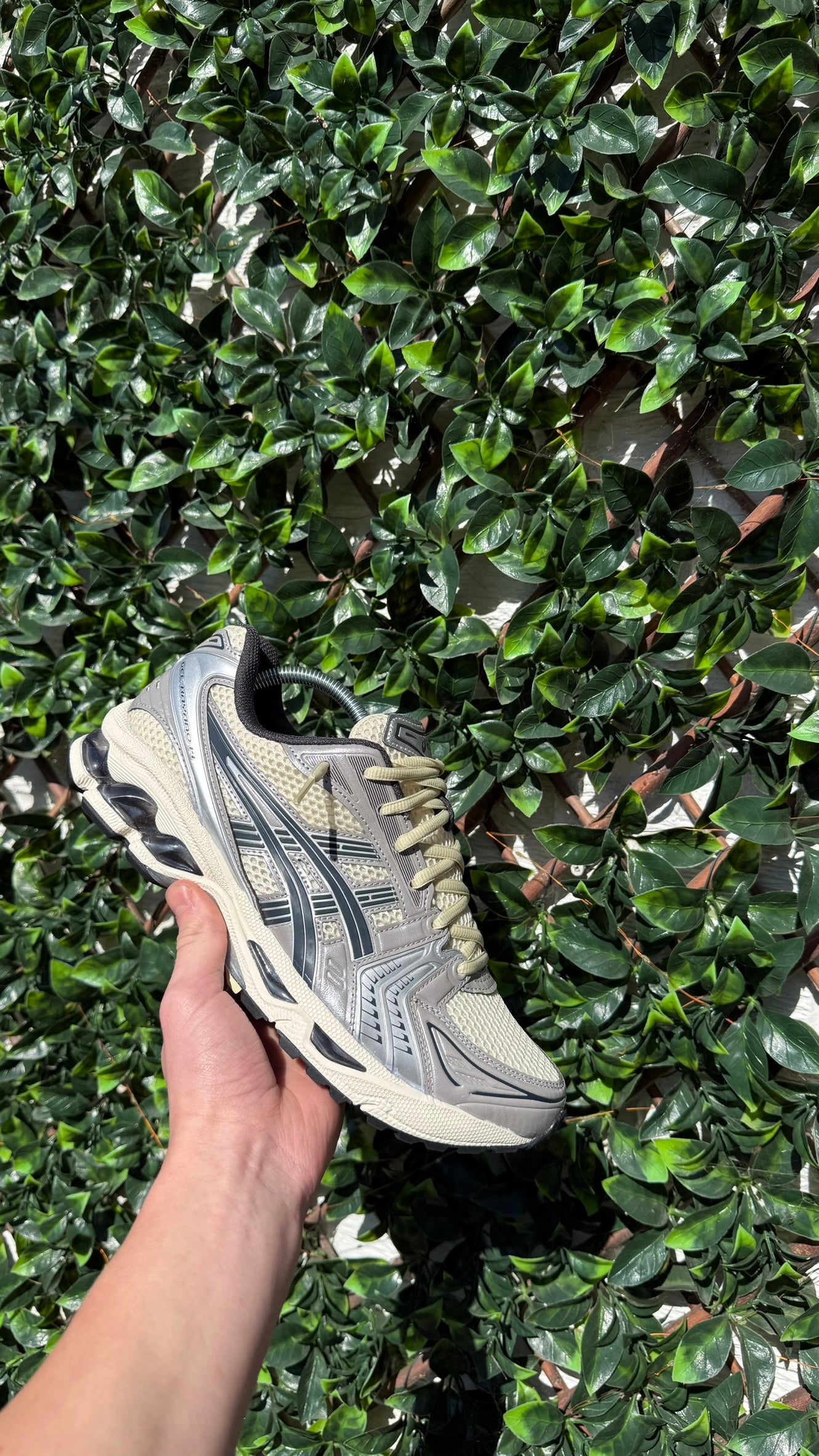 ASICS GEL KAYANO 14 OYSTER WHITE STEEPLE GREY