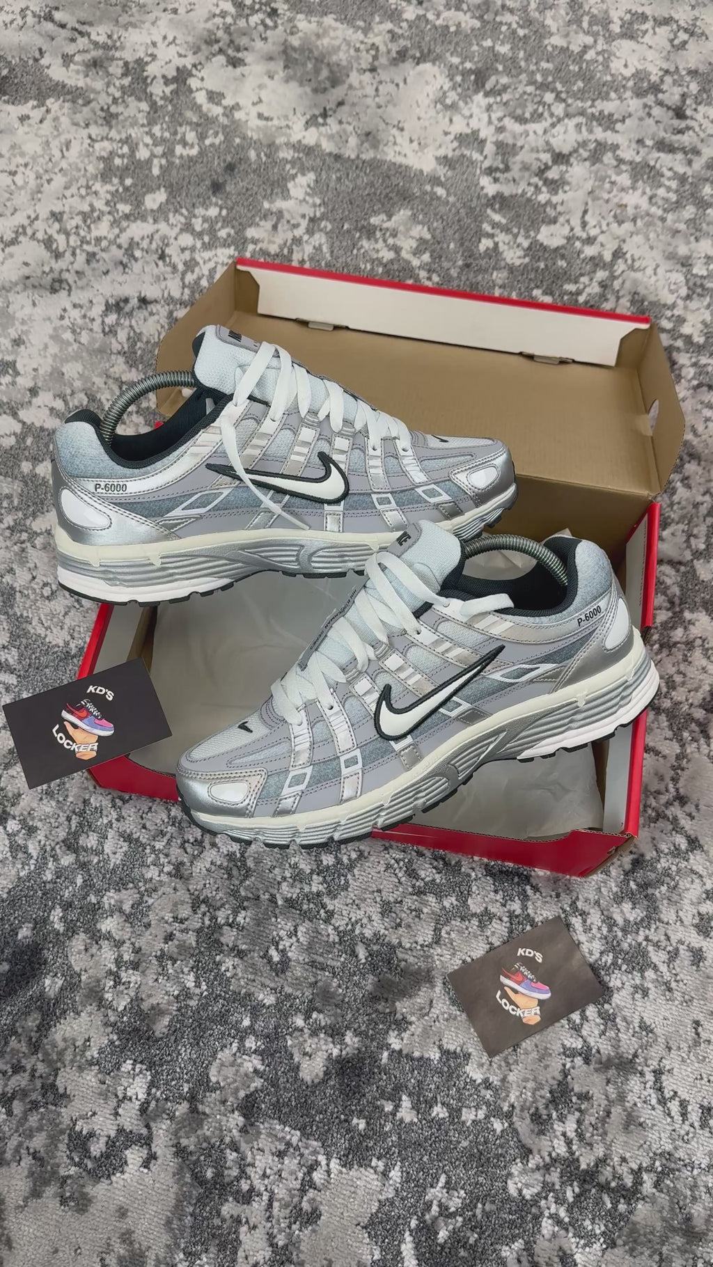 NIKE P-6000 METALLIC SILVER WHITE WOLF GREY