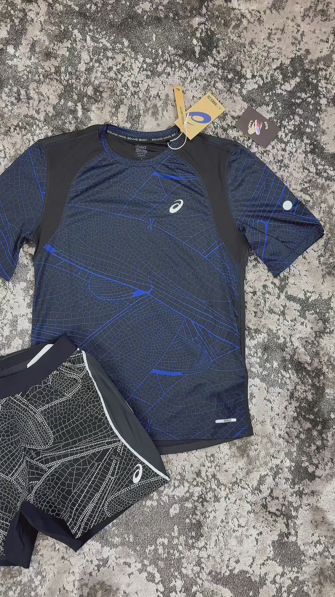 ASICS Lite-Show Performance Black Short Set