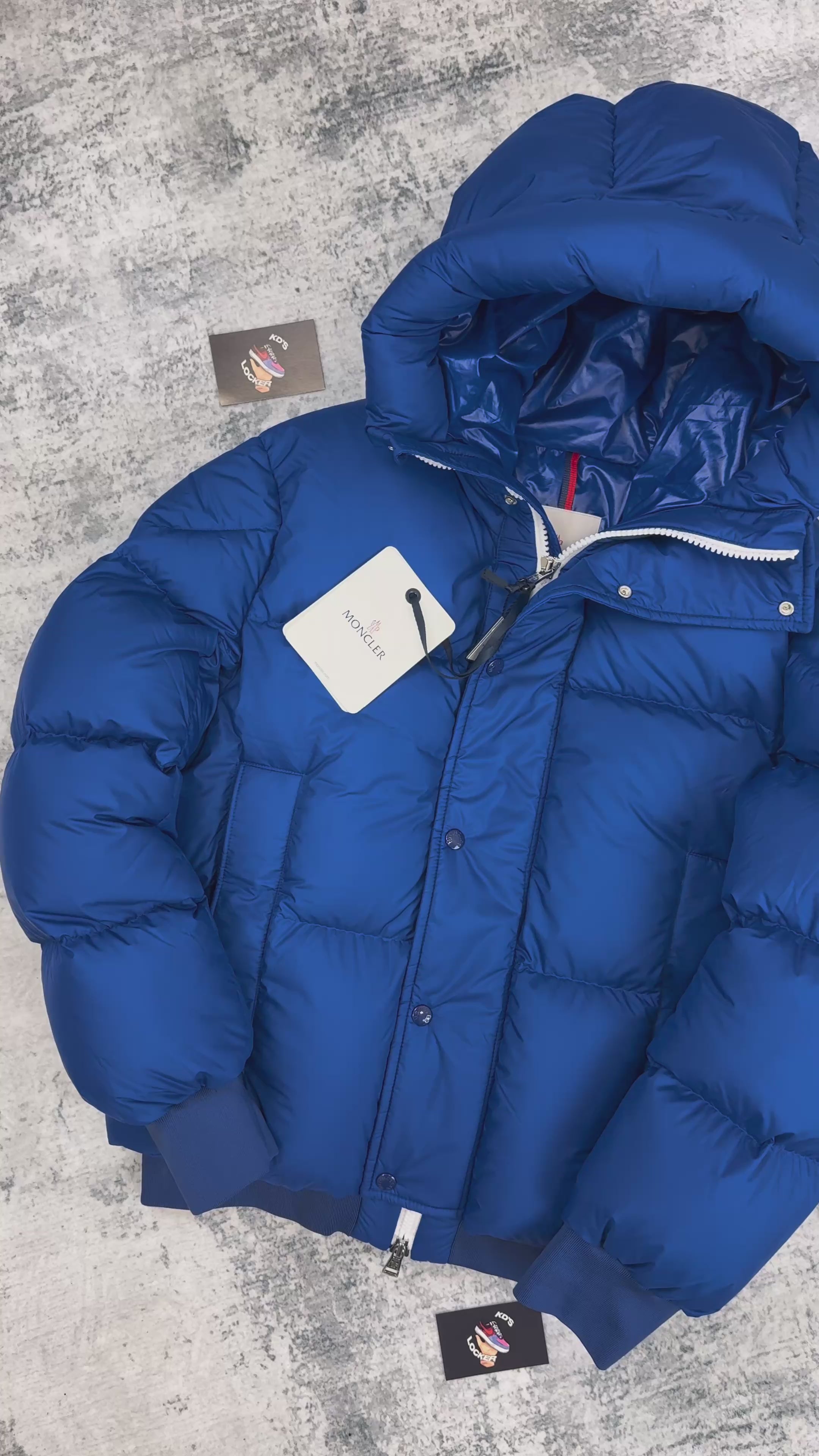 MONCLER BLUE RISLER JACKET