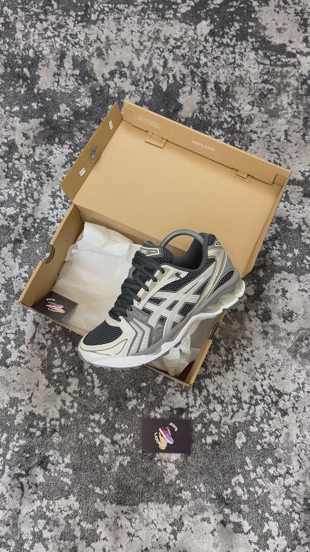 ASICS GEL KAYANO 14 OBSIDIAN GREY CEMENT